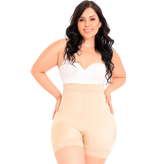 Fajas MYD 0216 Extra High-Waisted Compression Shorts Body Shaper for Women / Nylon-Elastane